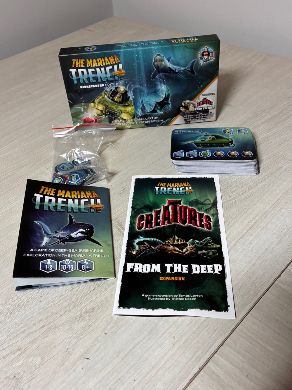 Mariana Trench Kickstarter Edition & Creatures From The Deep Expansion Complete